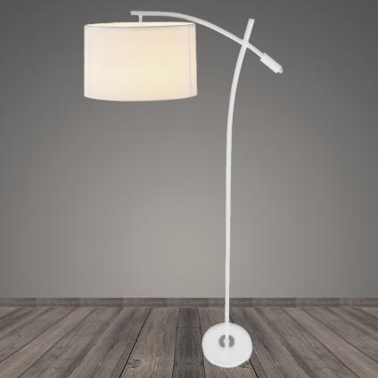 Торшер T2183 WT белый/белый абажур 1x40W E27 h1600, BTH